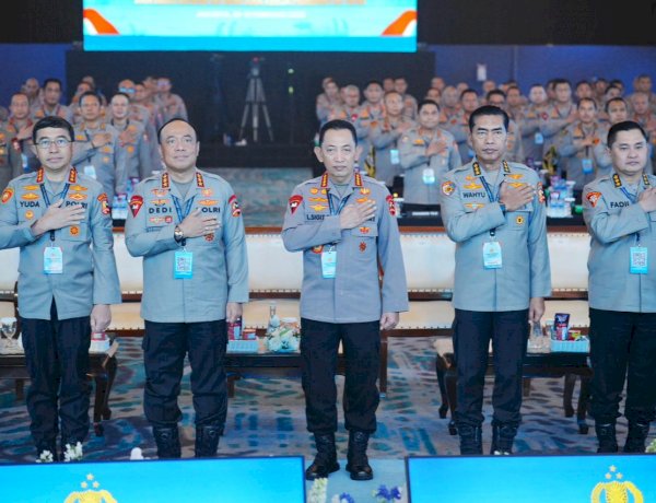 Beri Arahan di Rapim Polri Kapolri Tegaskan Dukung Kawal Penuh Program Pemerintah