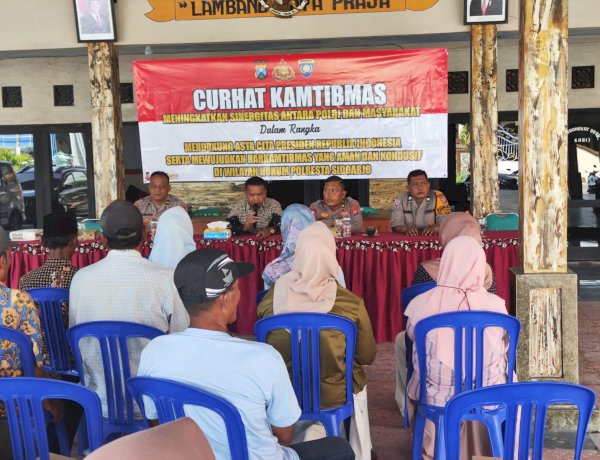 Melalui Curhat Kamtibmas, Polresta Sidoarjo Perkuat Sinergi dan Serap Aspirasi Warga