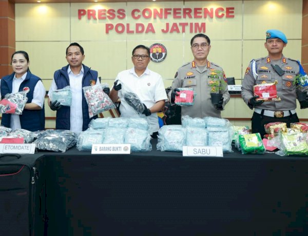 Polda Jatim Ungkap 1.870 Kasus Narkoba, 2.382 Tersangka Diamankan