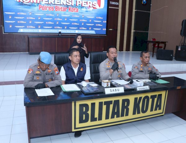 Wujudkan 'Zero Narkoba', Polres Blitar Kota Ungkap Sejumlah Kasus Narkotika dan Amankan Tersangka Pengedar