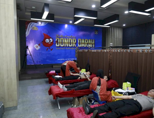 Hari Jadi ke-75 Humas Polri, Divhumas Polri Gelar Donor Darah Serentak Bersama Humas Polda Jajaran dan Media