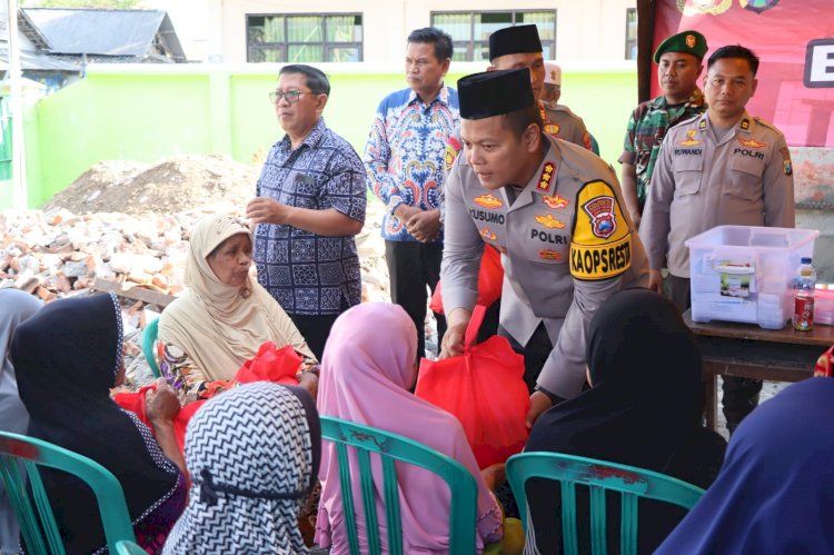 Jumat Curhat di Desa Wonokalang, Polresta Sidoarjo Bantu Pembangunan Masjid dan Sampaikan Imbauan Kamtibmas