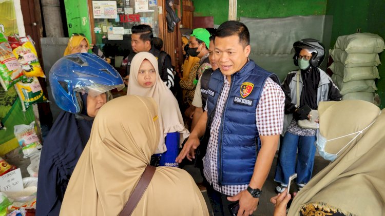 Satgas Pangan Polresta Sidoarjo Cek Harga Beras di Pasar Larangan