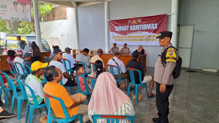 Gelar Curhat Kamtibmas Wujudkan Wilayah Kondusif