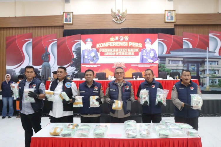 Polresta Sidoarjo Ringkus Pengedar Sabu Jaringan Internasional, 30 Kilo Sabu Diamankan