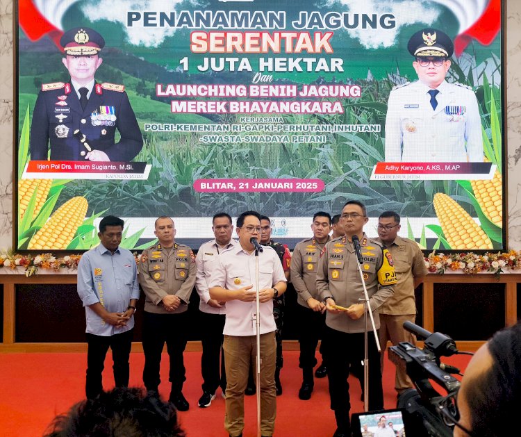 Kementan RI Apresiasi Polda Jatim atas Inovasi Polres Blitar Ciptakan Benih Jagung Bhayangkara